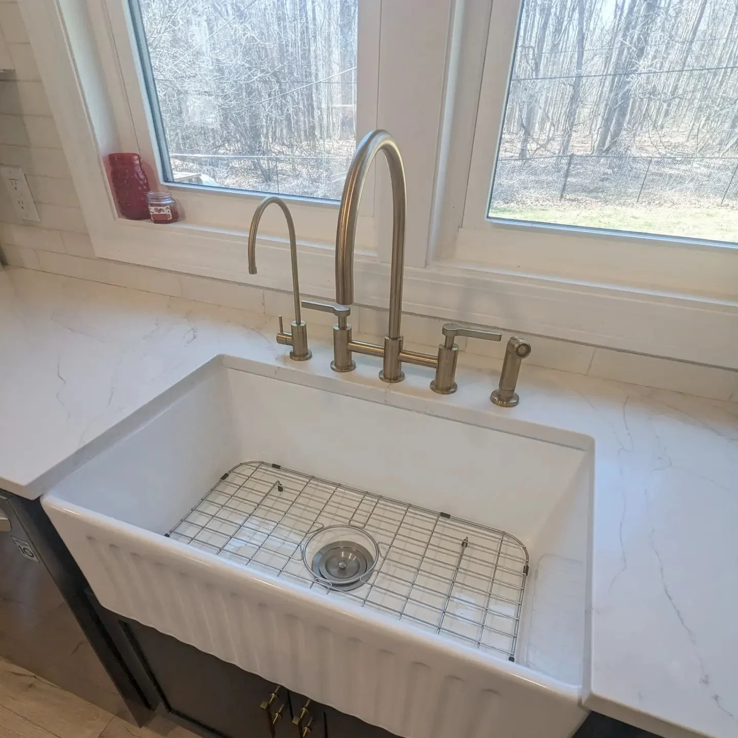 Interior designer helping homeowners plan a renovation in Indianapolis