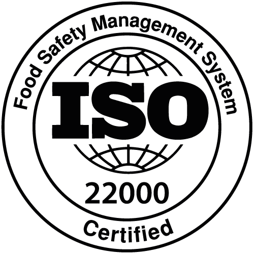 ISO certification logo with the text 'For Safety Management System' around a globe symbol, and proximity to the number 22000.