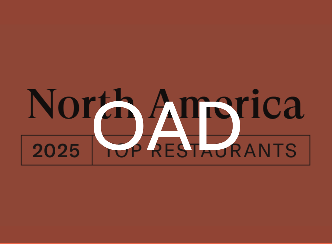 2025/06 OAD – Odo ranked #39 on the 2025 List of Top Restaurants of North America