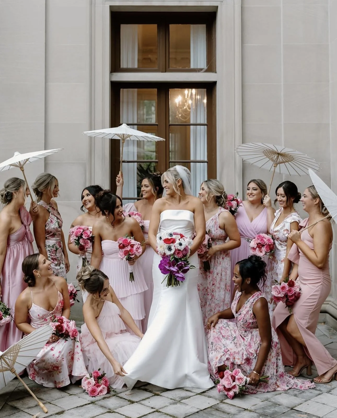 Bridal party for a bridal party in Buffalo, NY by Ashley Hart Makeup Artistry, a soft glam makeup artist