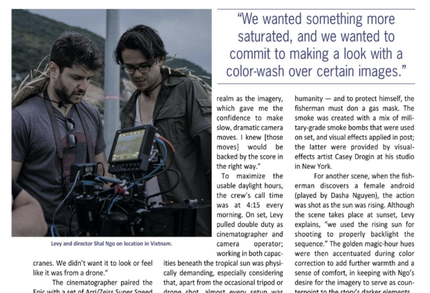 Nourish Coach, Jared Levy, Featured in American Cinematographer