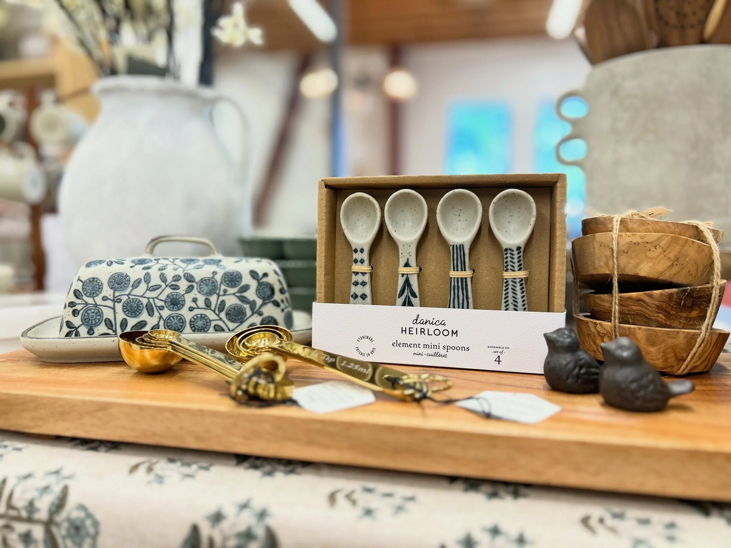 BEAUTIFUL new kitchen finds in the show room this week! Www.theplumberswife.ca for all your home and gifting purchases 🤍 Updated online store for all your spring purchases&hellip;. Which catches your eye first?