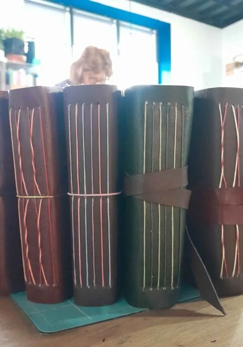 Bookbinding - leather or pleather journal