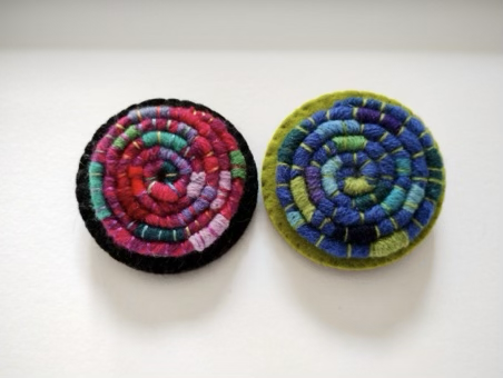 Wrapped Wool Brooch – Option 2