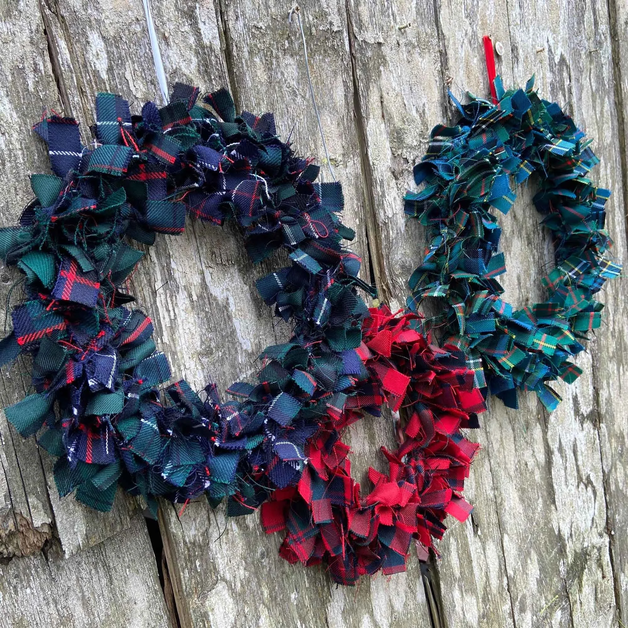 Tartan Rag Wreaths