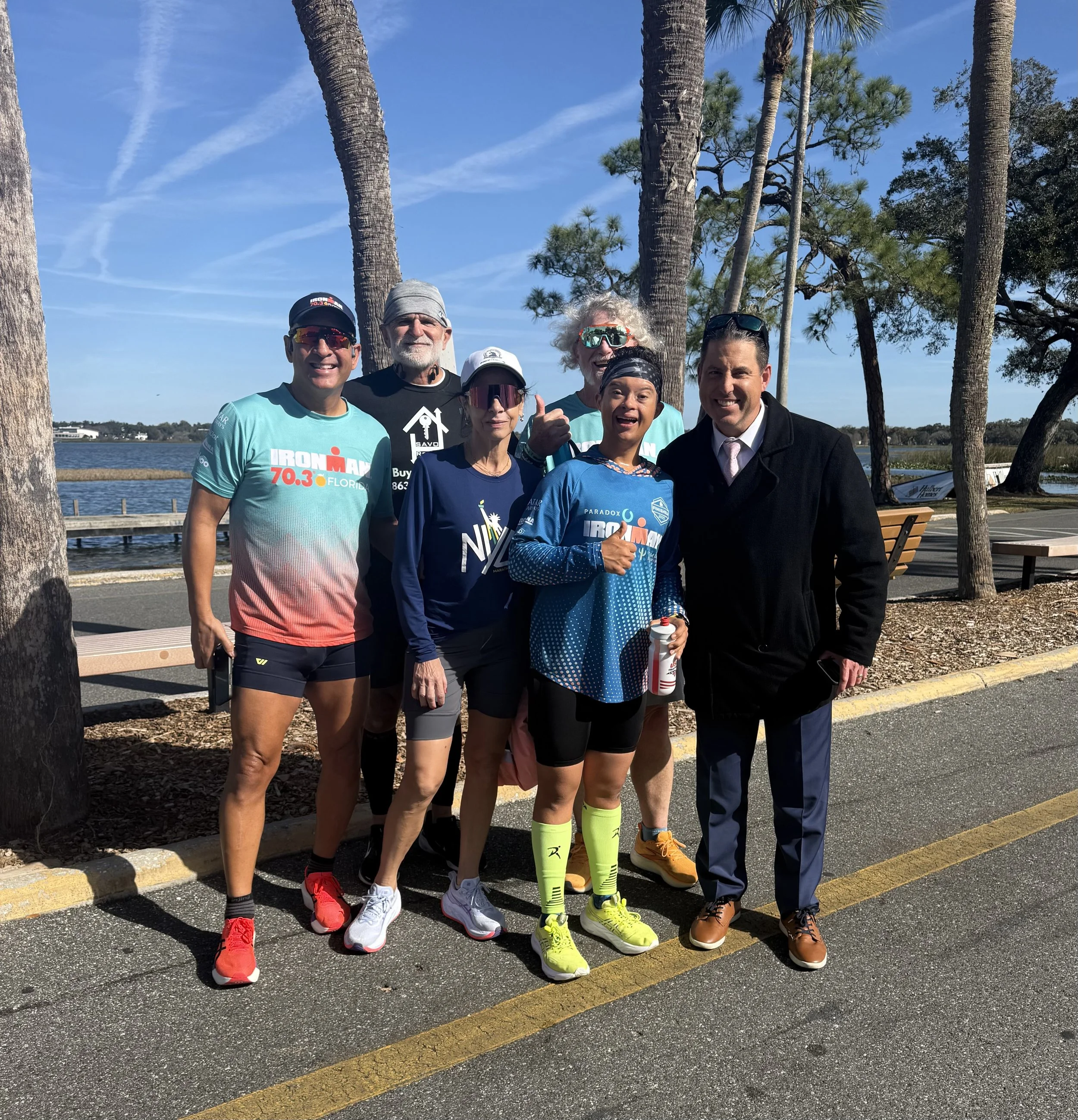 Robert Norris, Man of Iron, being interviewed by Bay News 9 during a Florida Inspires feature.
