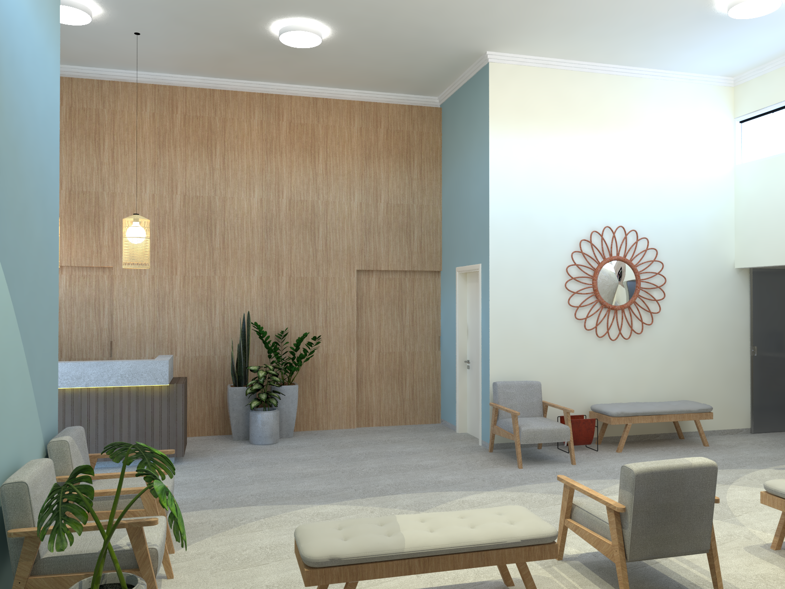 Recepção da clínica 