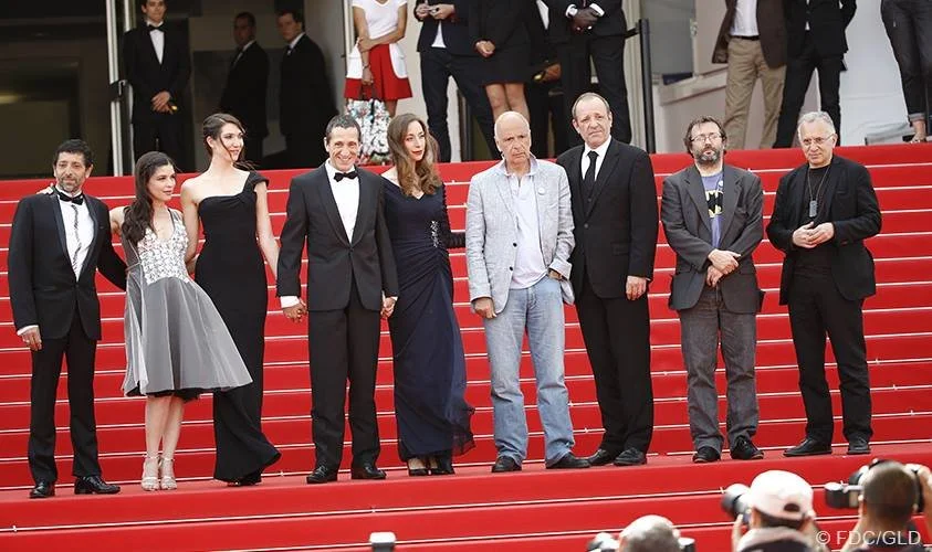 Tapis rouge Festival de Cannes 2014 Jean Luc Godard Héloïse Godet Verdejo