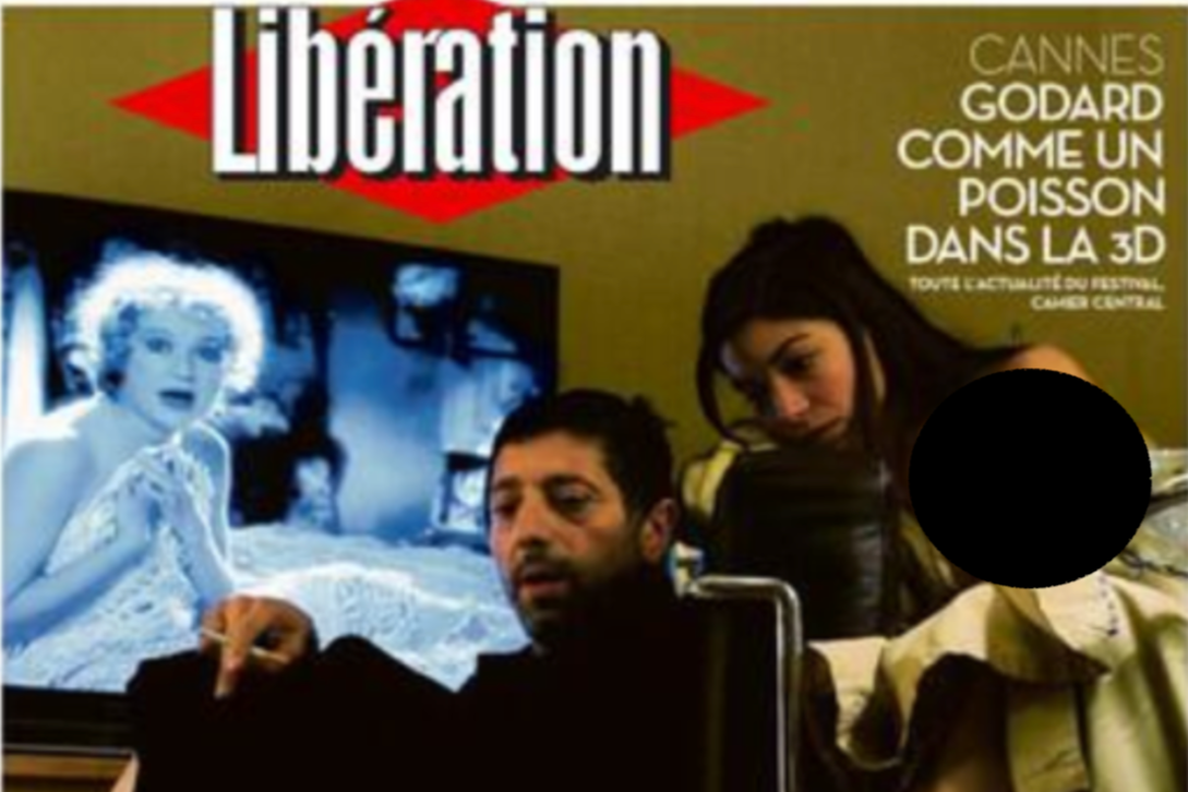 Couverture du journal Libération Jean Luc Godard