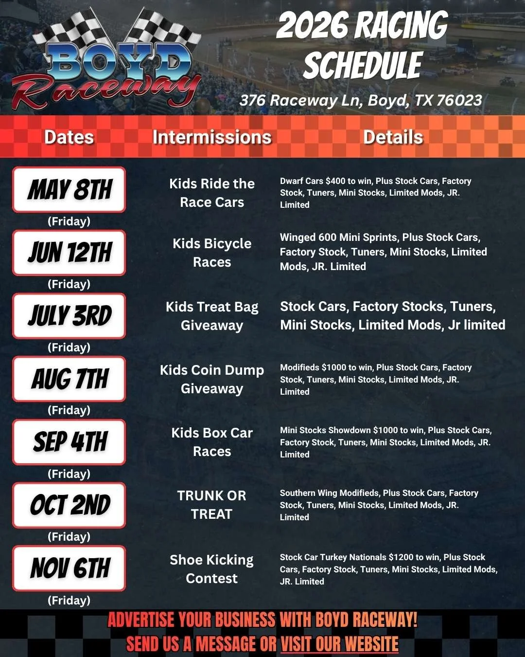 Boyd Raceway Boyd Raceway | Experience Racing Action – Join Now