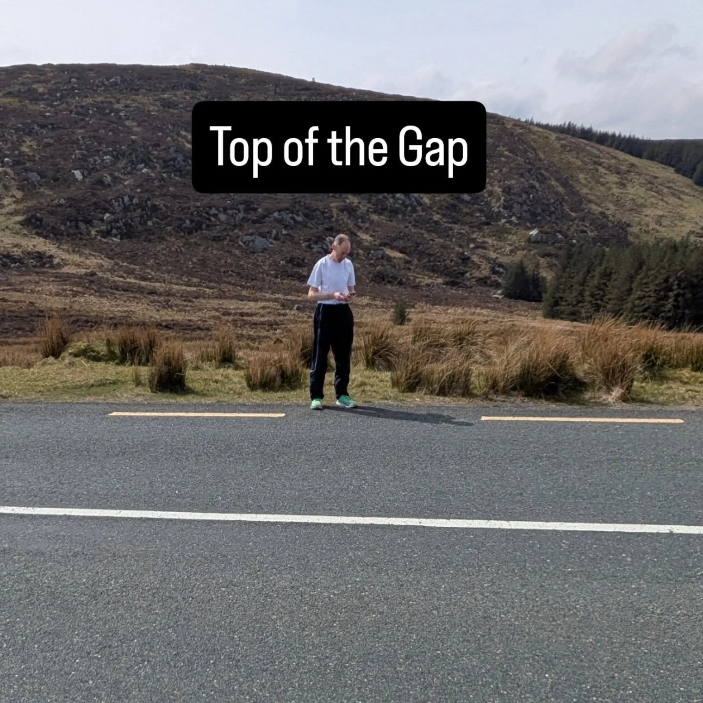 Race Director taking a break from winning Vets Races to check out our #WicklowClassic finish line on the Wicklow Gap. It's going to be epic. Get your entry in quick! #cyclingireland #wicklowmountains