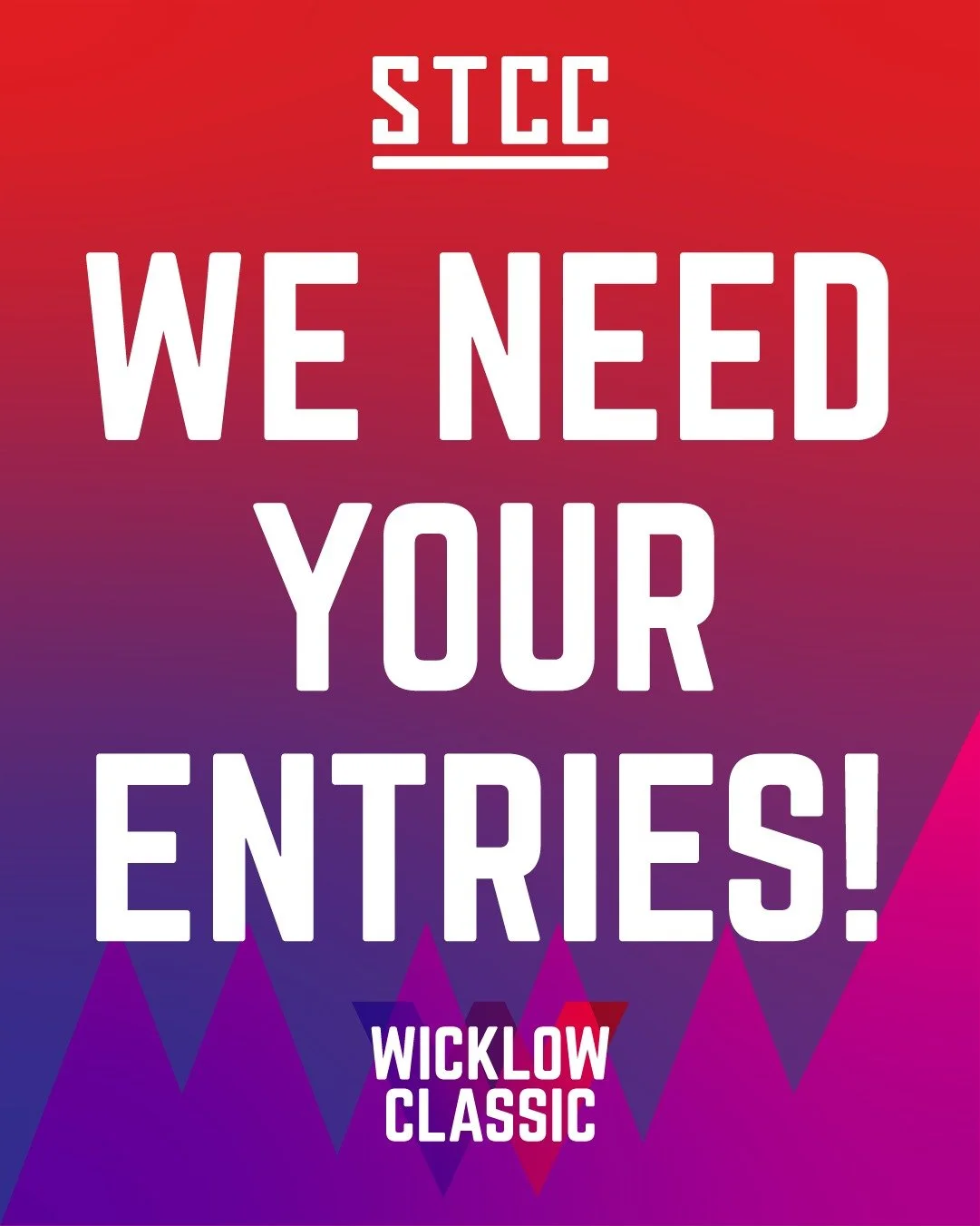 The Wicklow Gap is waiting... but we need the numbers to get there. ⛰️🛑

We want to be completely transparent with the racing community: current entries for the Wicklow Classic are significantly below where they need to be to make the event viable.

