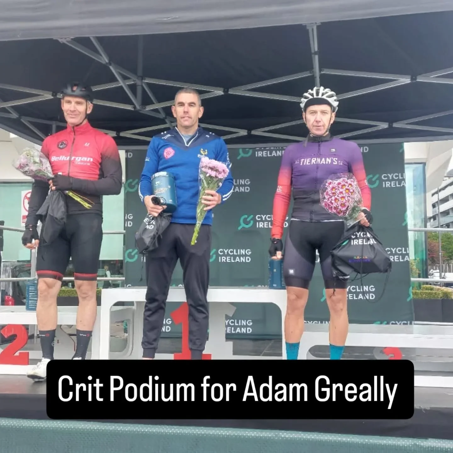 A hard fought 3rd for Adam Greally at the National Criterium Champs Masters Support Race. Rain, Cobbles and the Podium
 What more could you ask for. 🔥💪