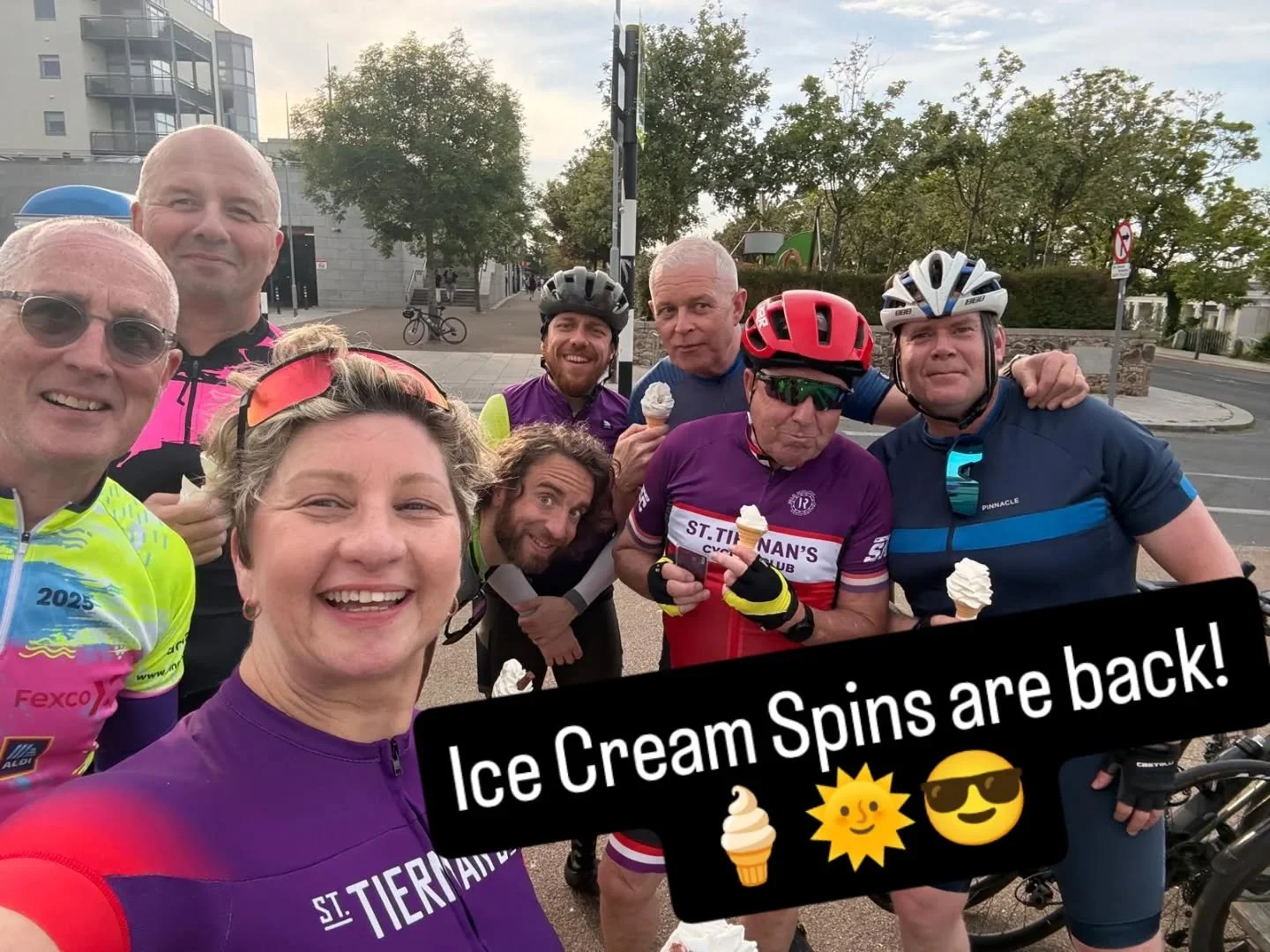Taking a break from Race Prep to enjoy the finer things in life! Mid-week Ice Cream Spins are back. #STCC #teddysicecream