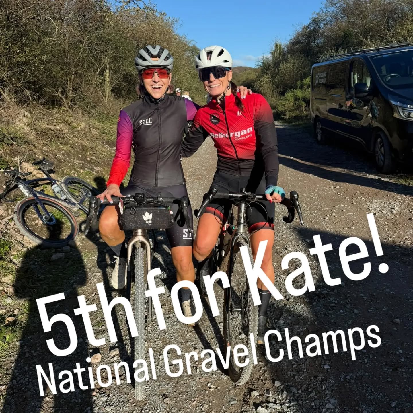 Congrats to @kakebikes - taking 5th at the National Gravel Champs in Cork. Hats off Kate 🎉💪
Thanks to De Ronde for hosting. 
#gravel #CyclingIreland @derondevancorkcc