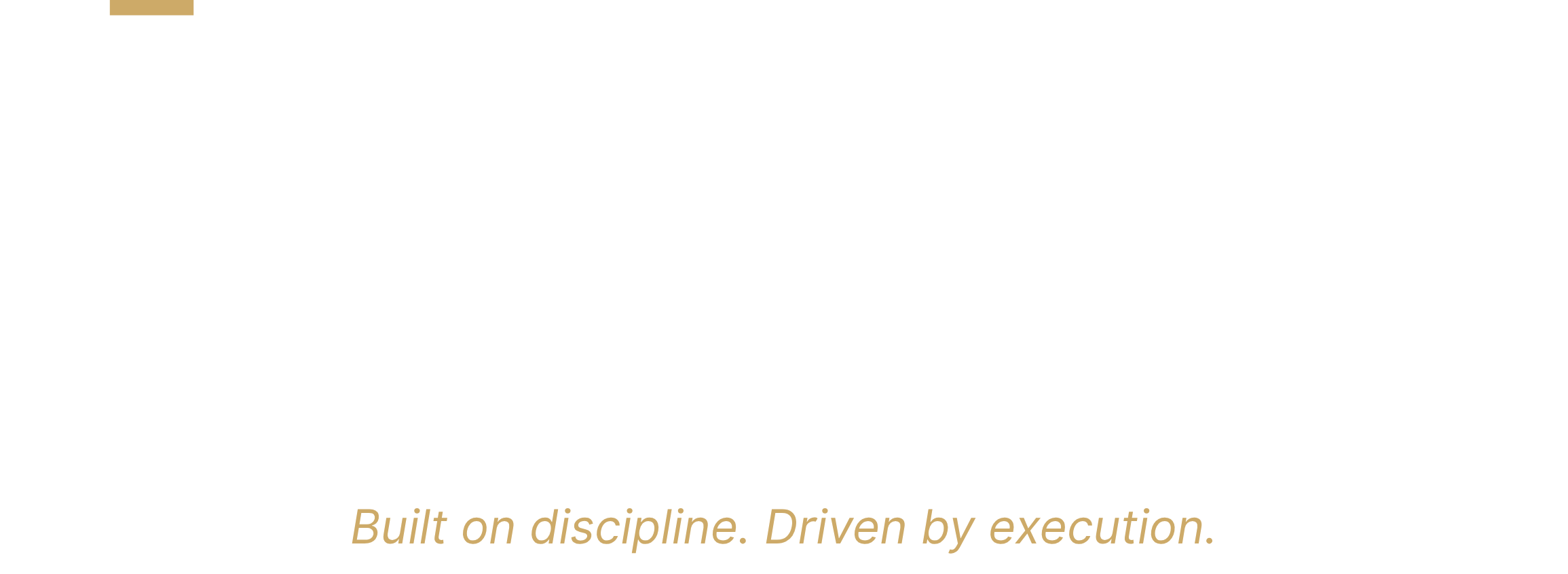 Text graphic with the word 'AEROS' in large white letters on a black background, and the phrases 'Rooted in Greek foundations.' and 'Built on discipline. Driven by execution.'
