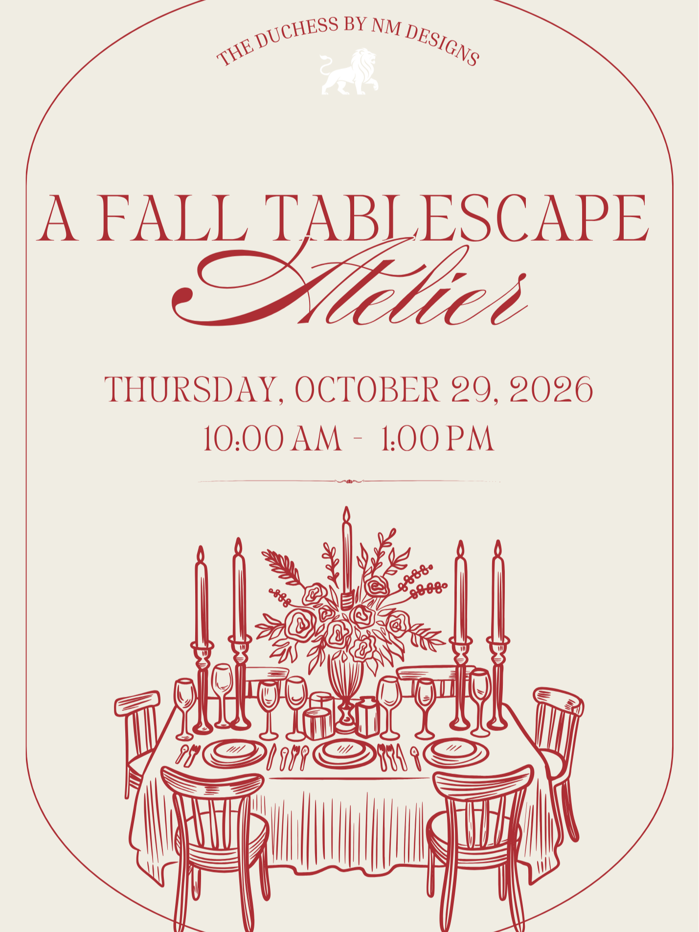 A Fall Tablescape Atelier Event