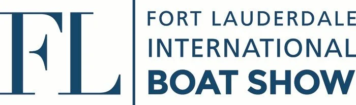 Fort Lauderdale International Boat Show logo with large letters 'FL' and the event name.