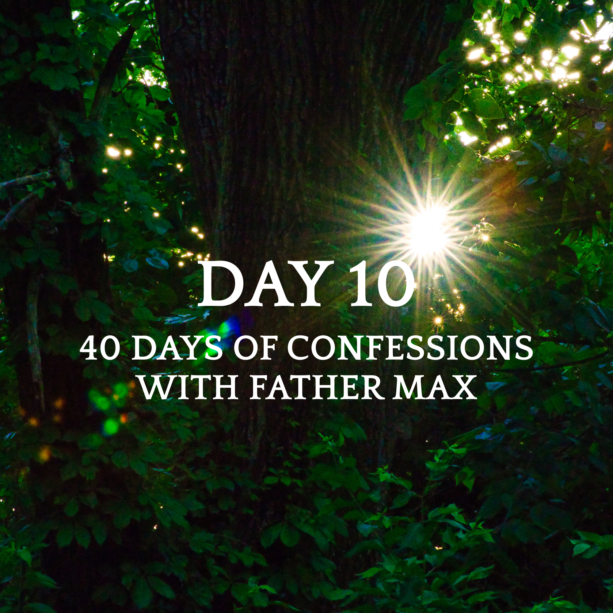 DAY 10 - ST AUGUSTINE ON TEENAGE CARNAL KNOWLEDGE