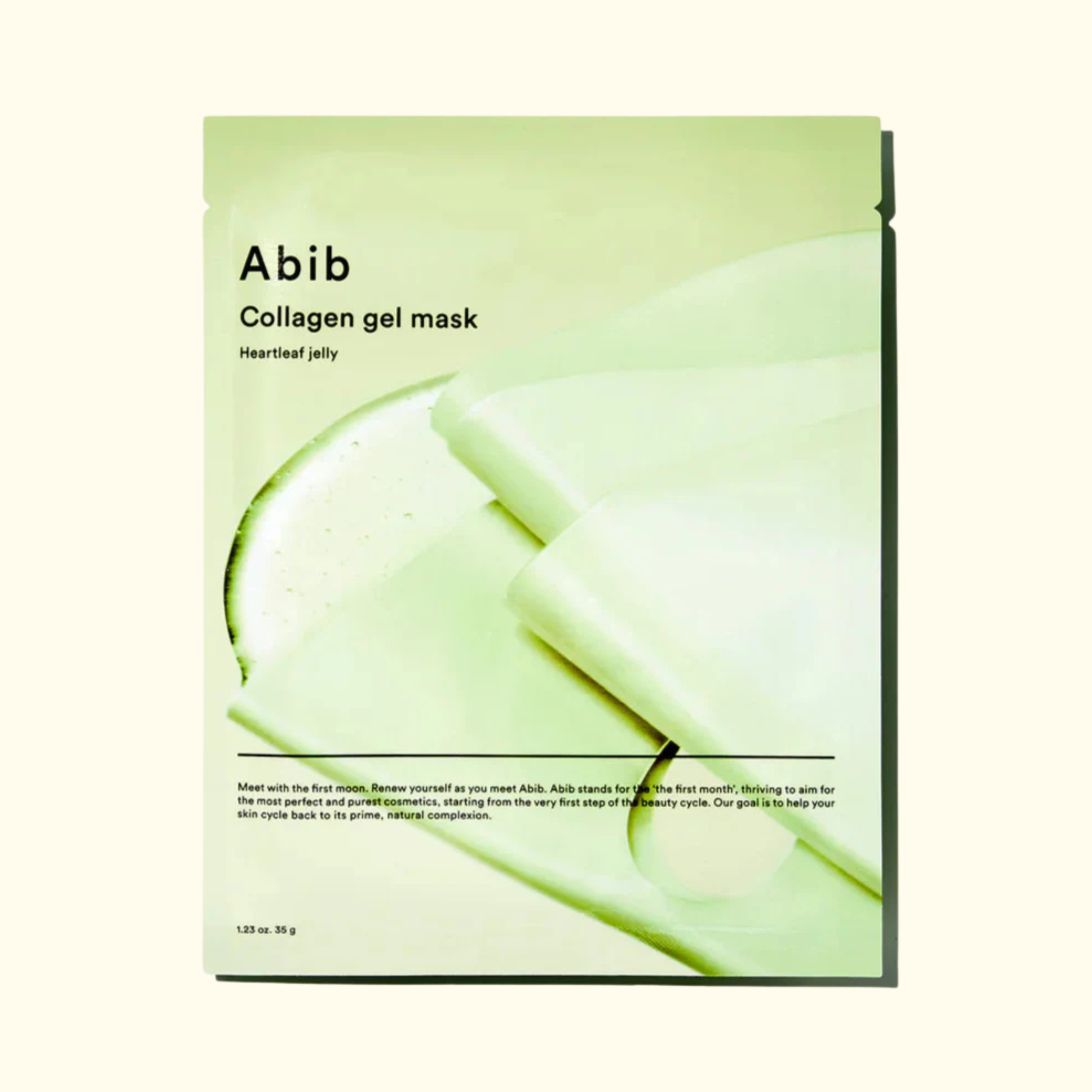 Abib – Mascarilla de Gel de Colágeno Heartleaf Jelly | 1 pieza