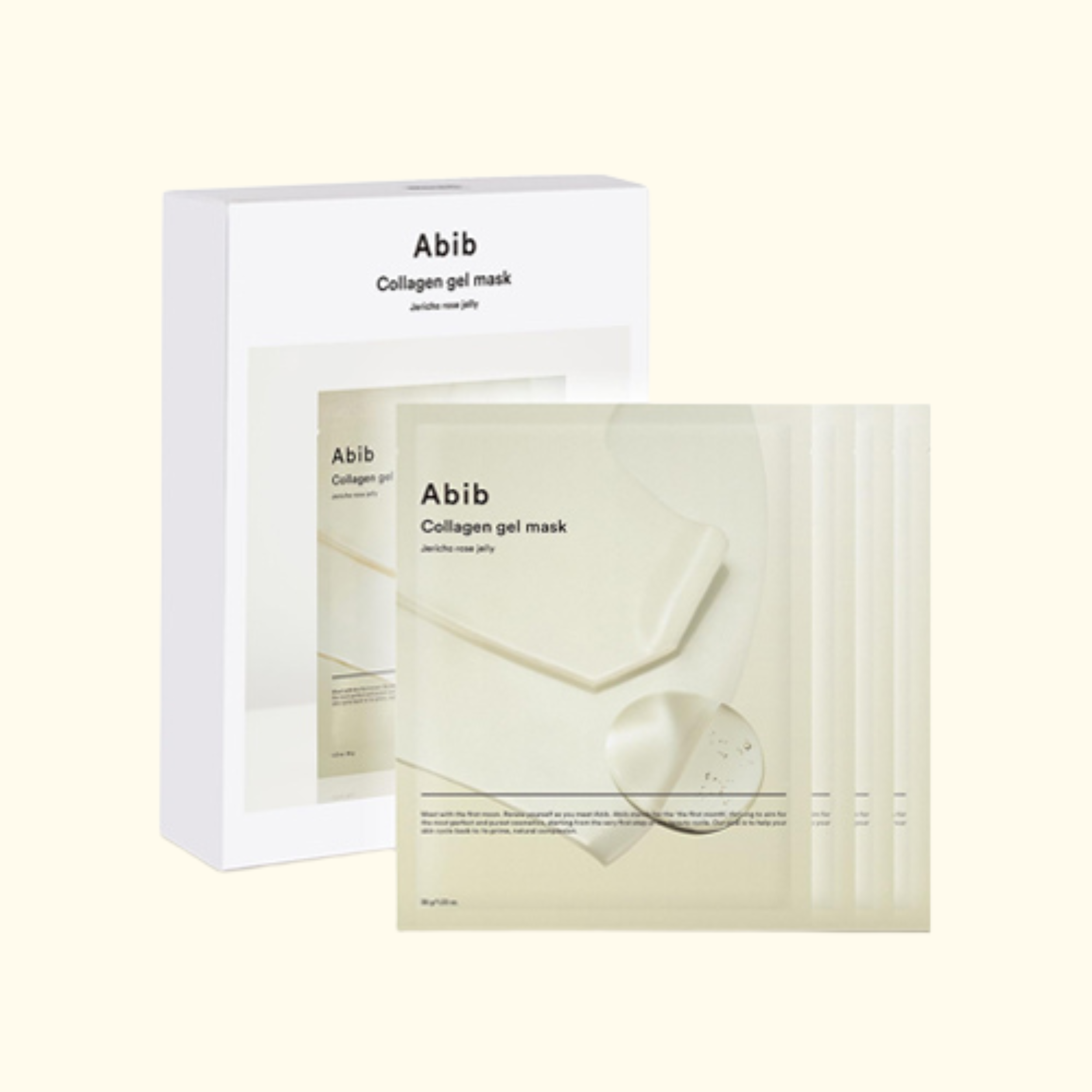 Abib - Mascarillas de Gel de Colágeno Jericho Rose Jelly (4 pack)