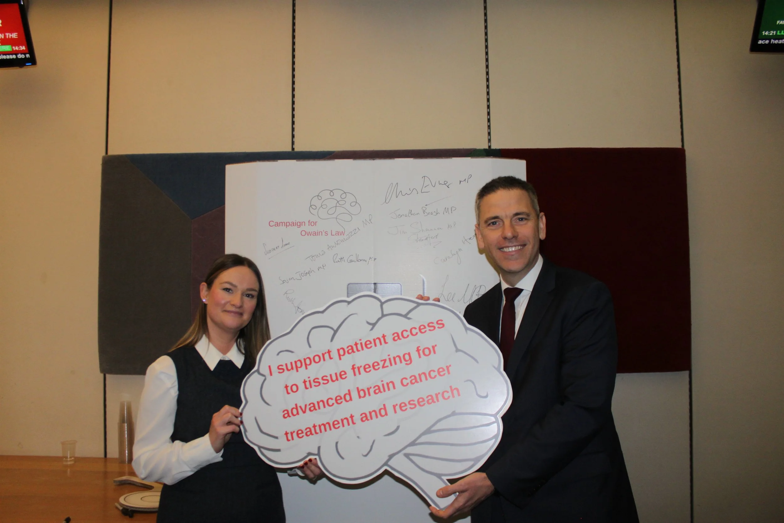 Owain’s Law Highlighted at Parliamentary Drop-In