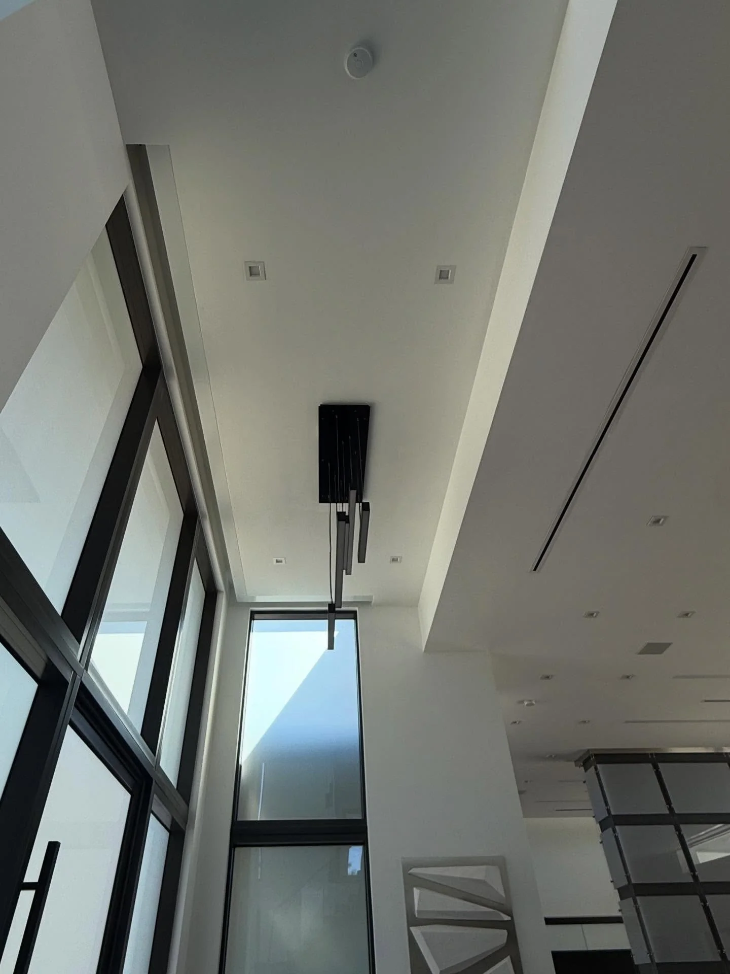 Swipe ➡️➡️➡️ for the finished project! 

This project was a 6 figure custom-made light installation from Canada! 💡

Contact Iron Sound Solutions for all of your installation needs🤩