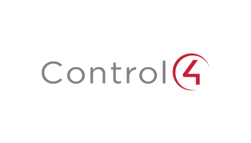 Control4 logo with the word 'Control' in gray and a red number 4 encircled at the end