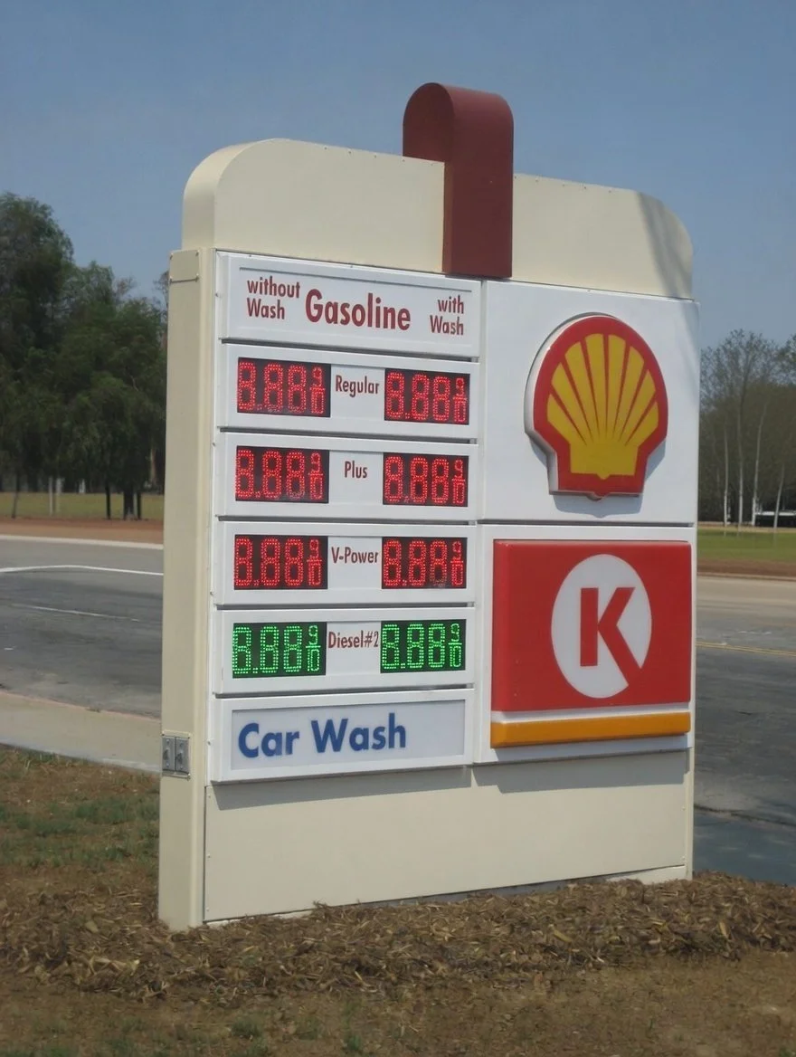 Custom Shell Monument Sign