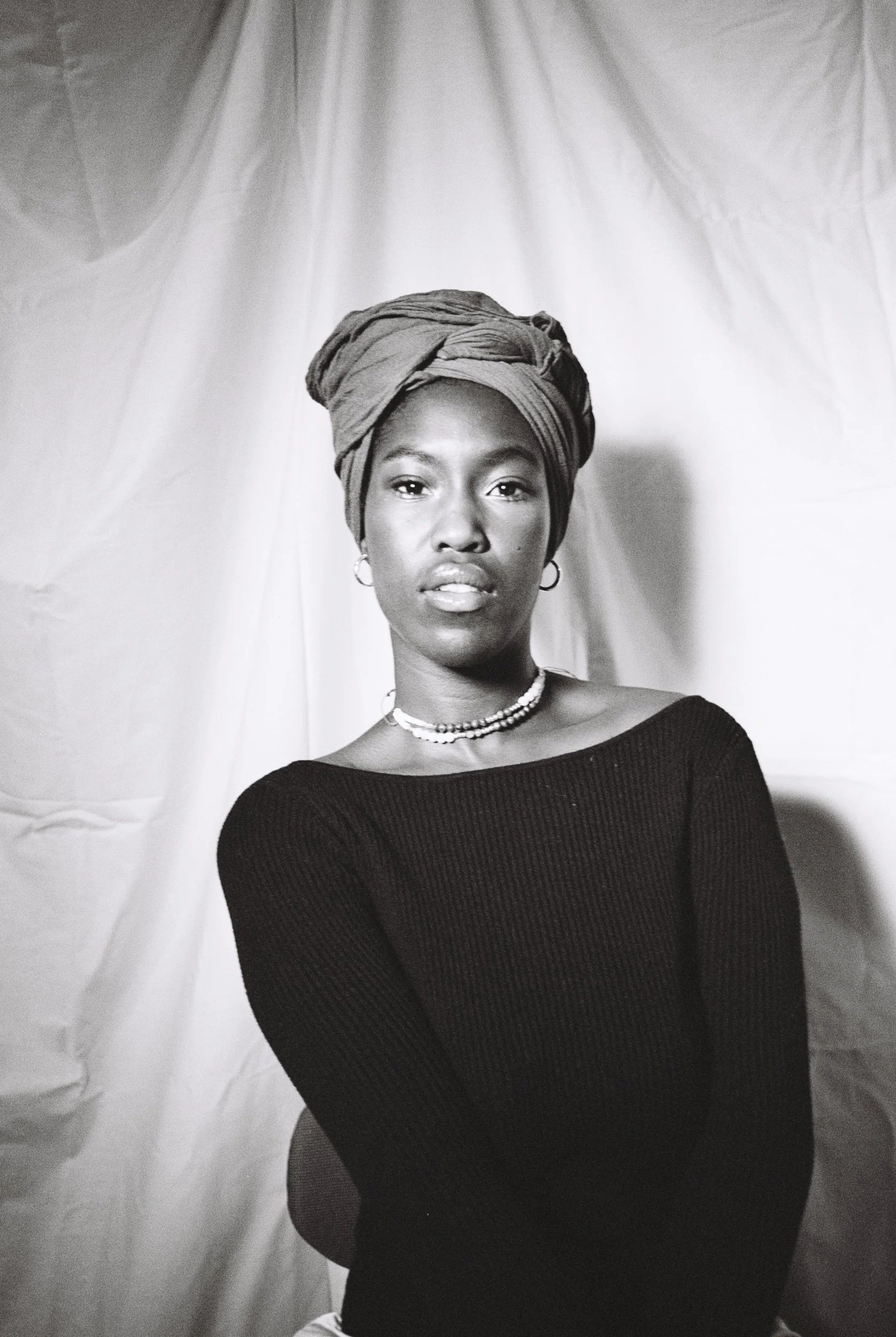 Half-body framing of Ismatu