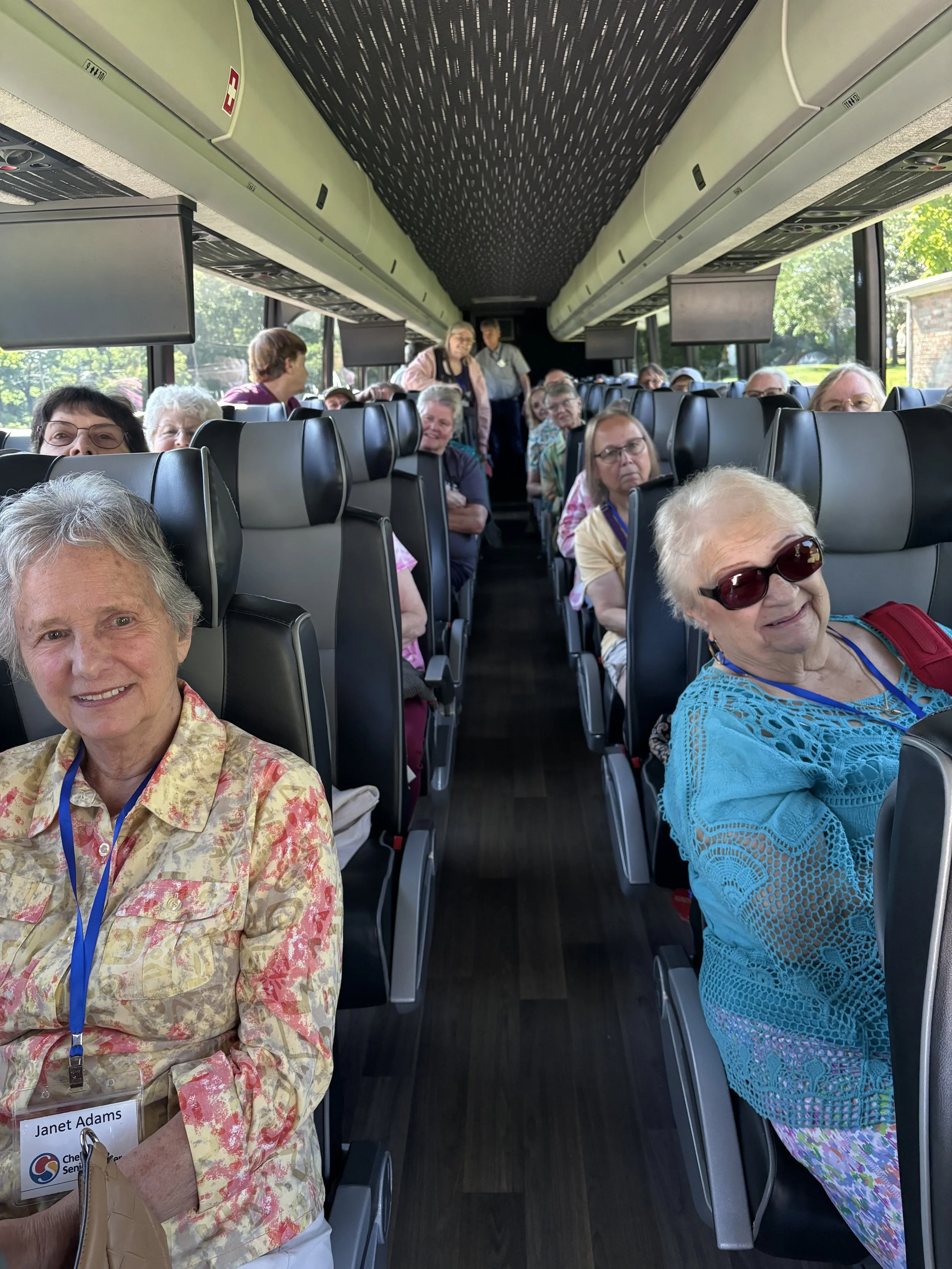 Chelsea Senior Center Travelers on a bus
