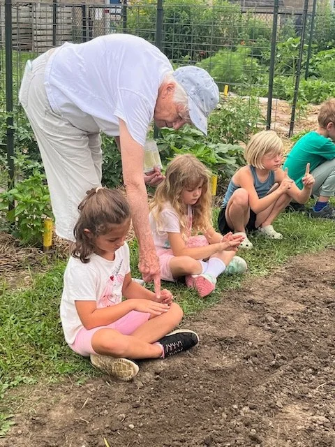 Chelsea Senior Center Intergenerational Garden Children gardeners