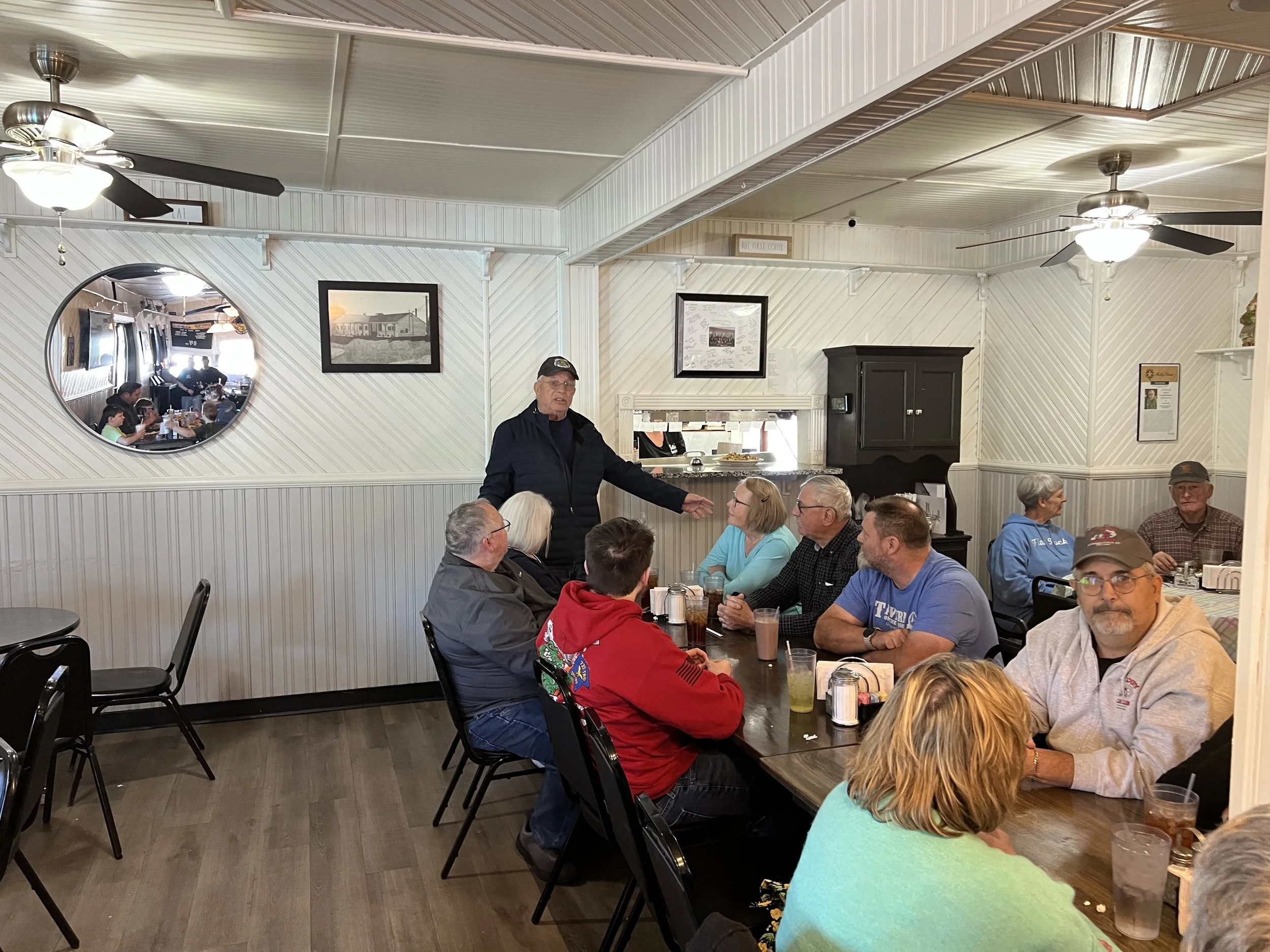 I was honored to speak to a great group of car enthusiasts at Betty's.   I love old cars about as much as I love being your CJE.  
