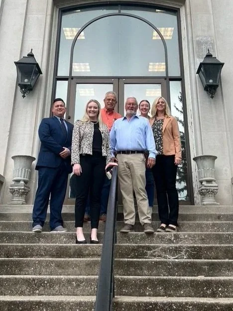 On the steps of the old Capital building in Frankfort - once again supporting the economic development of Adair County.