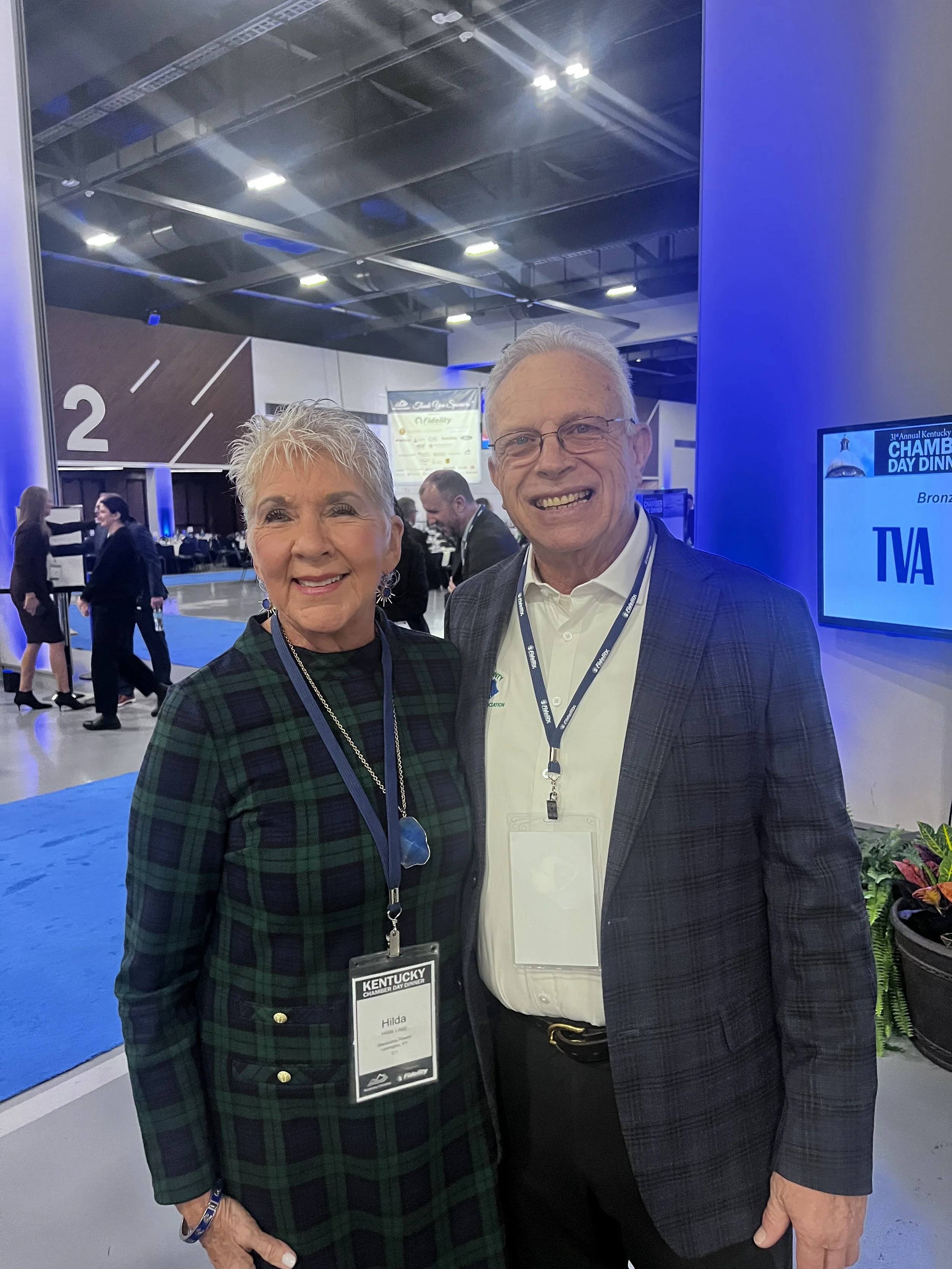 Hometown hero, Hilda Legg, is a true asset to Adair County.  Happy to see her at the Annual Chamber Day Dinner!