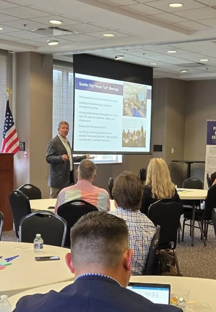 Economic Development Turf Meeting in Bowling Green.  Sec Noel always gives great insight to how his grant program works. 