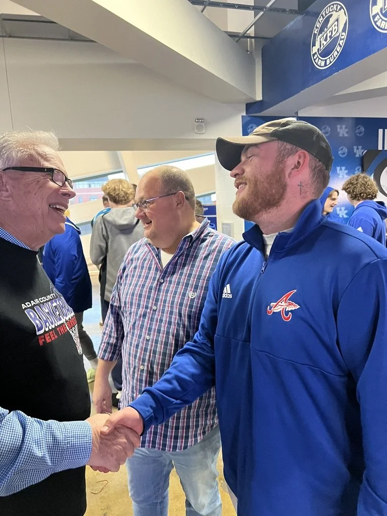 Loved seeing so many from Adair County - no matter the party affiliation, no matter the opinions of the streamed Fiscal Court meetings on Facebook - everyone together supporting our youth! 