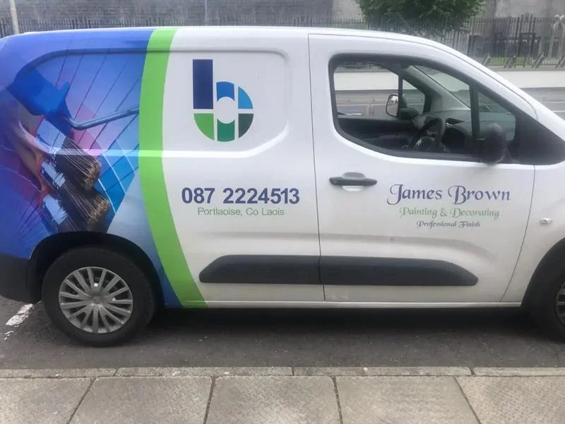 james brown work van exterior