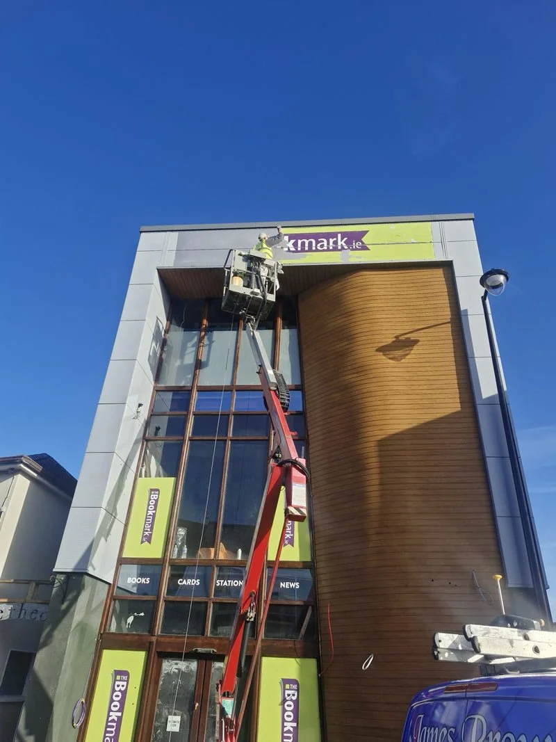 exterior of unpainted building