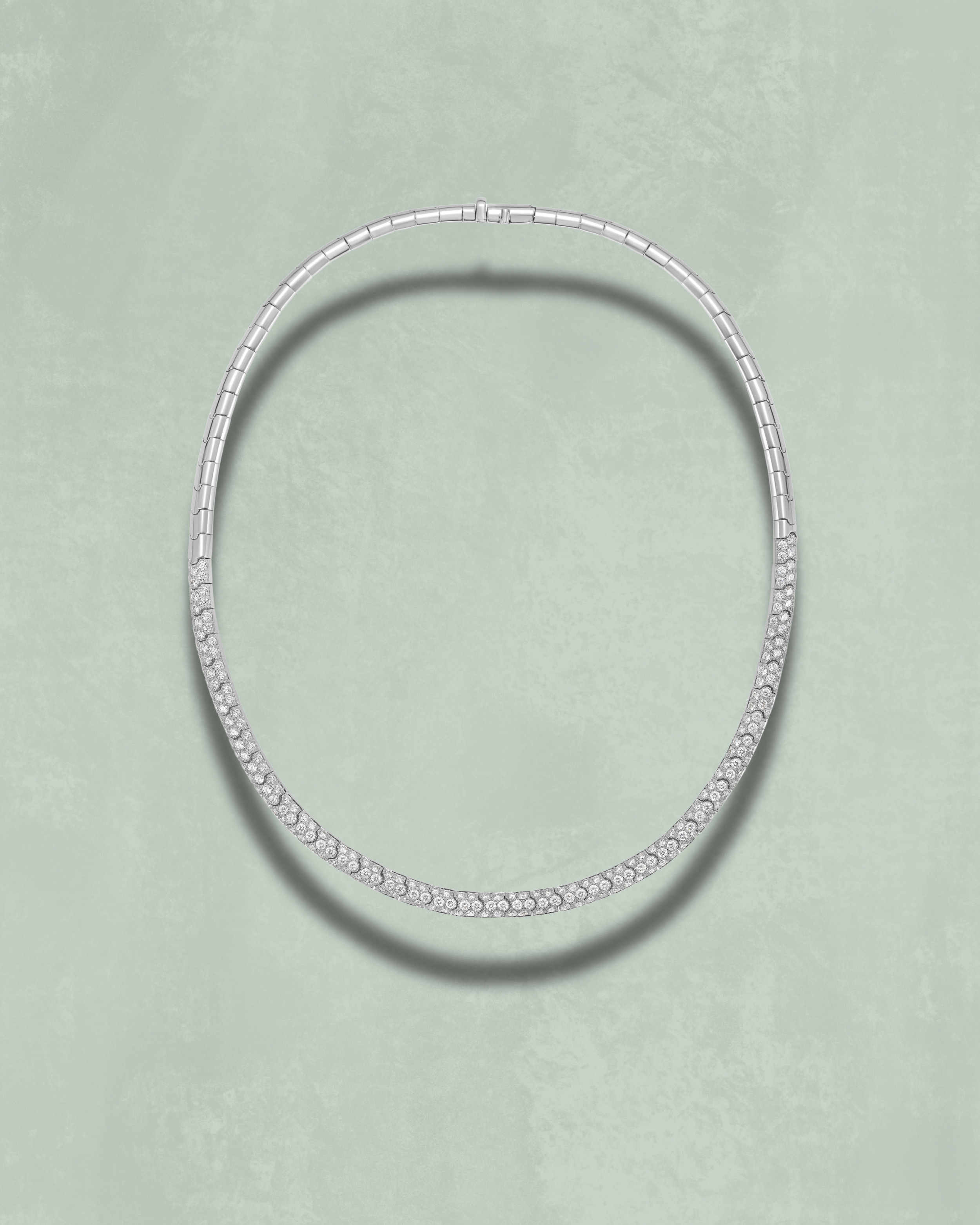 Ophis White Diamond Necklace