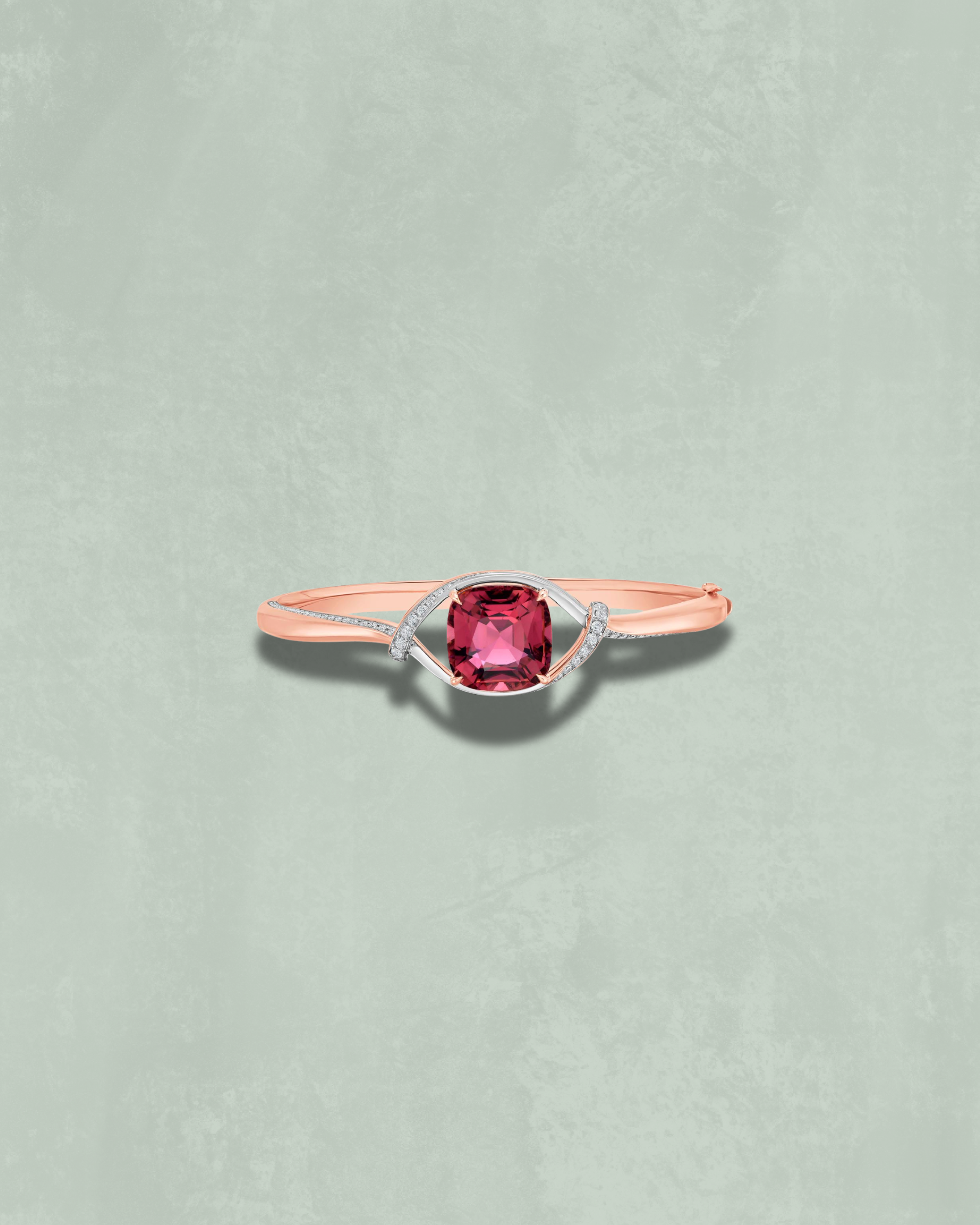 Pink Tourmaline Bangle