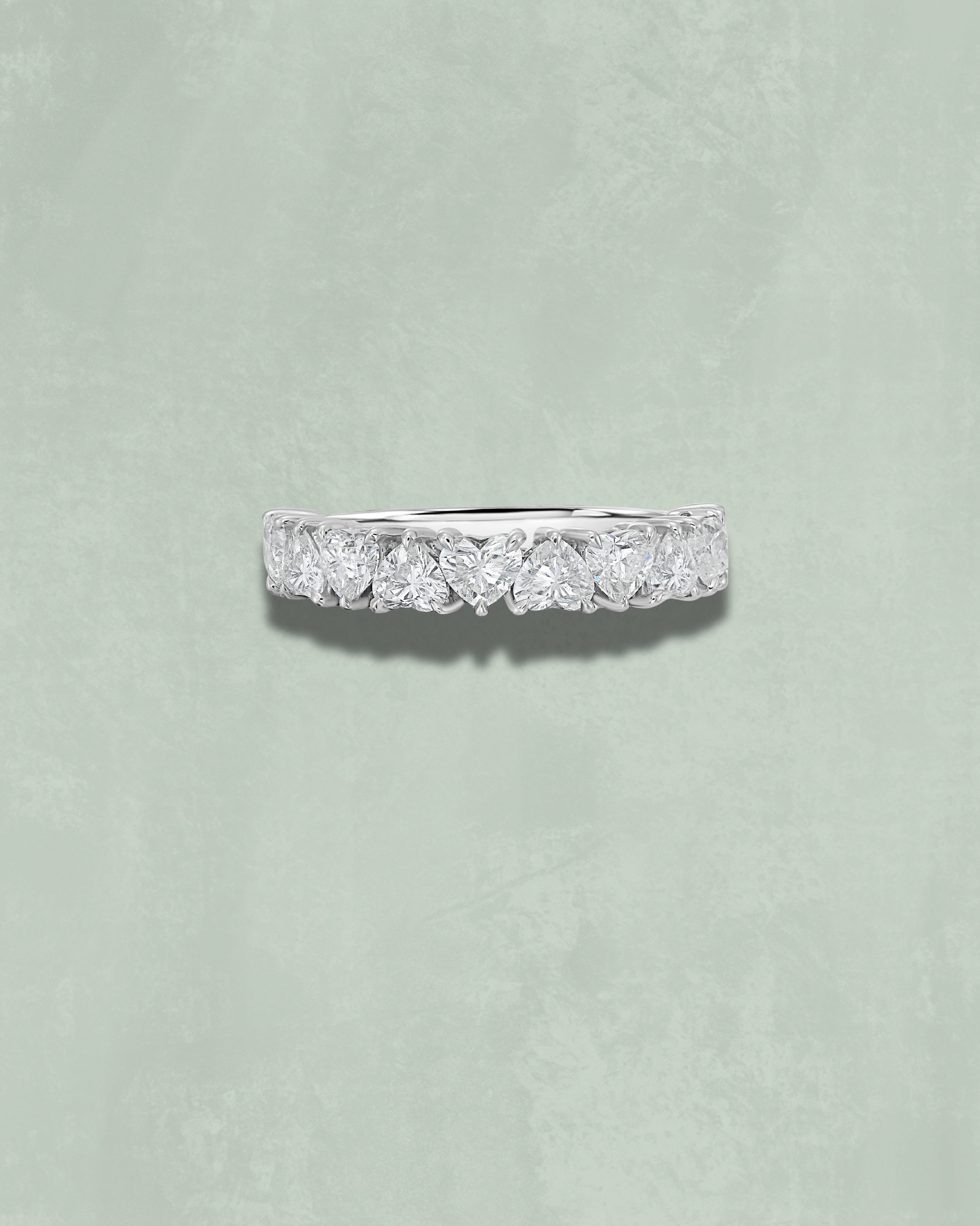 Heart Shape Half Band