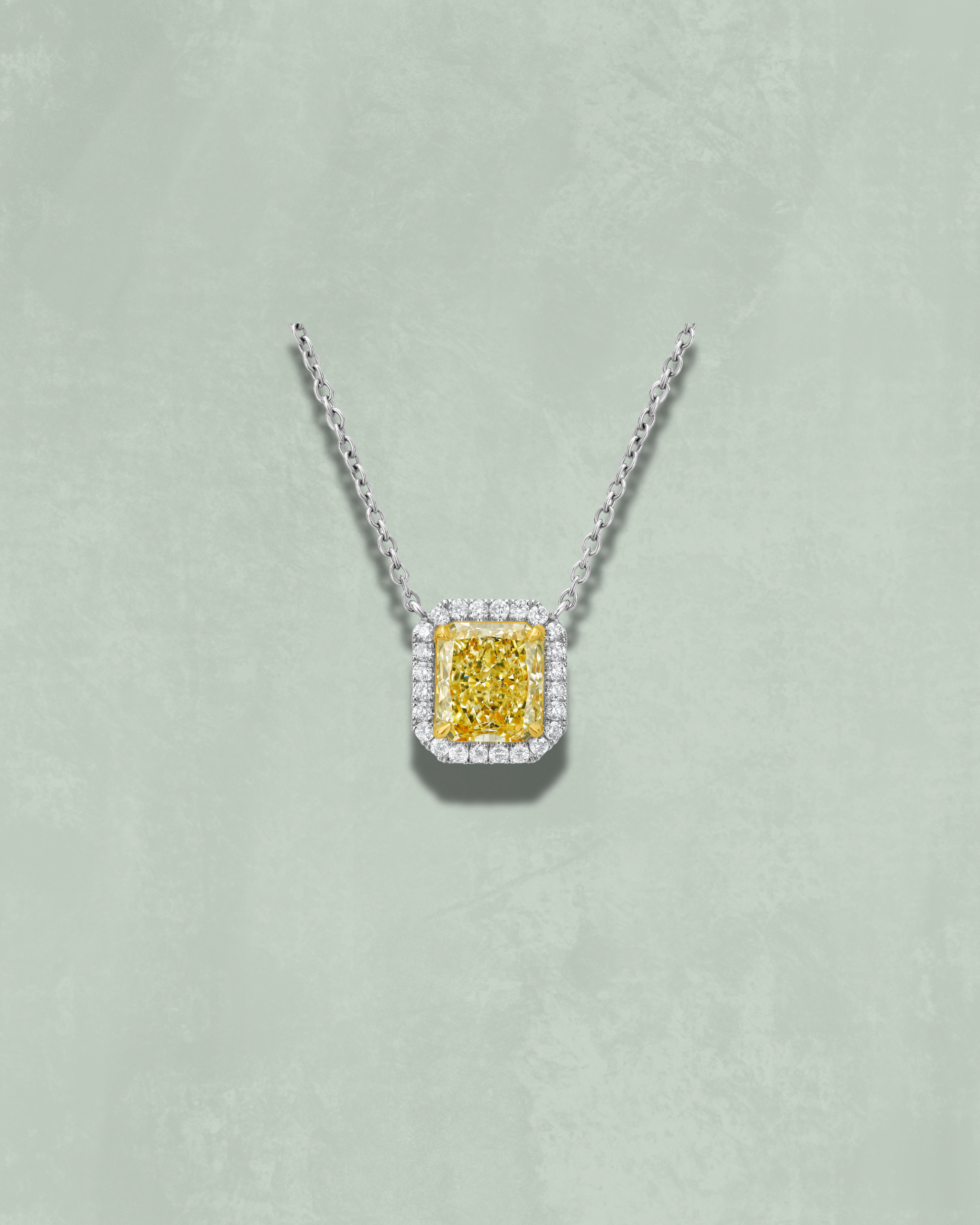 Cape Diamond Halo Pendant
