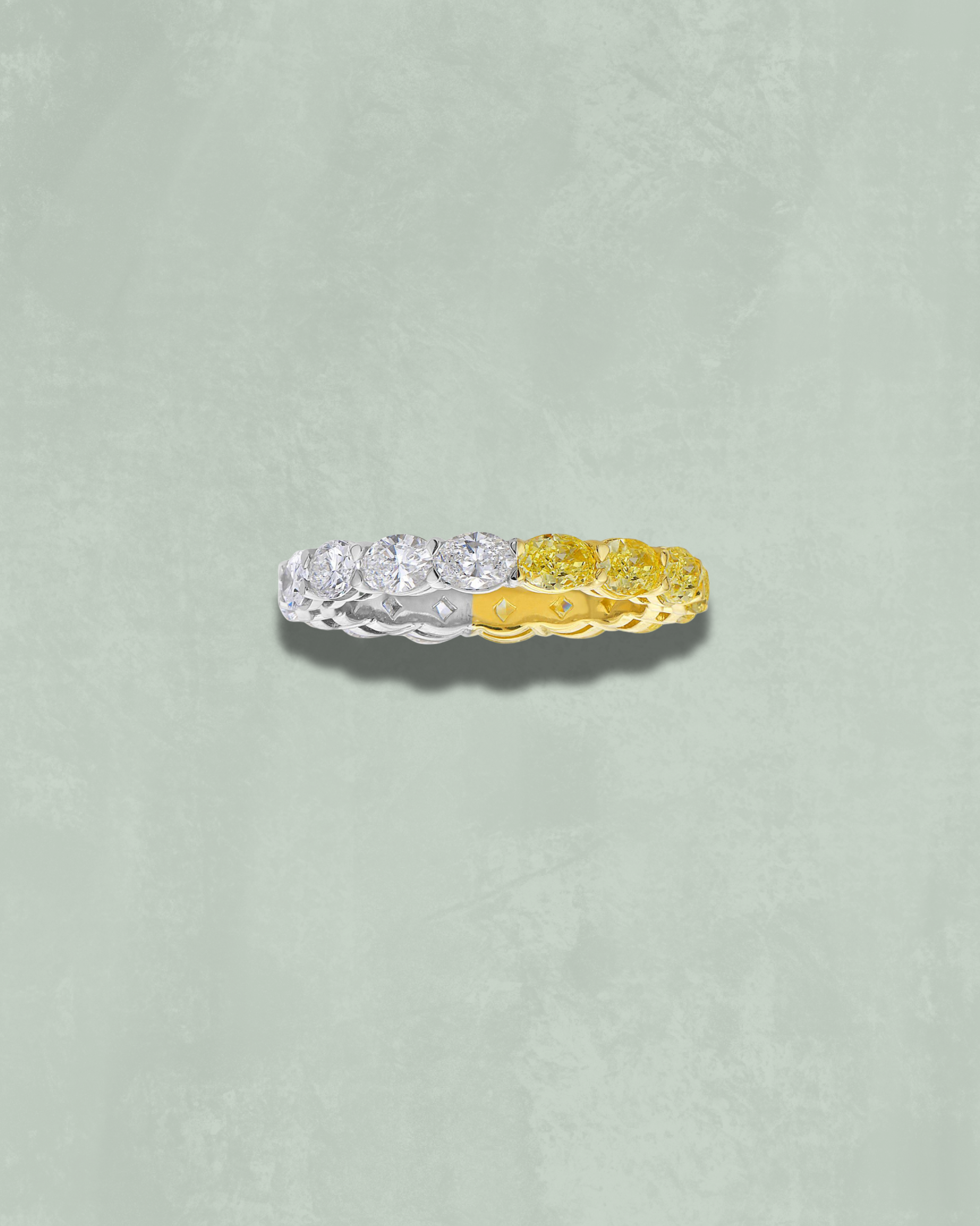 Oval Half & Half Eternity