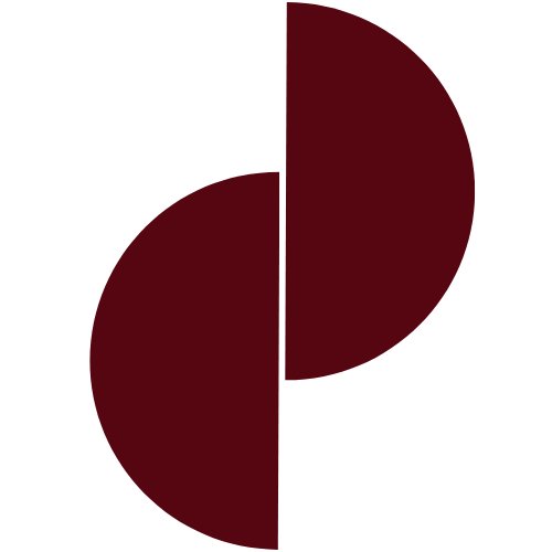 Geometric drawing of an outline square with sections divided by vertical, horizontal, and circle lines.