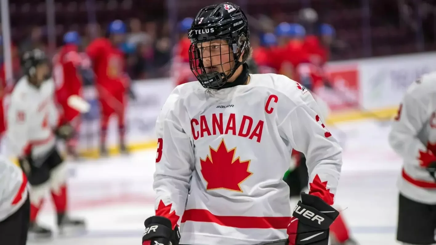 Keaton Verhoeff representing team Canada as Captain