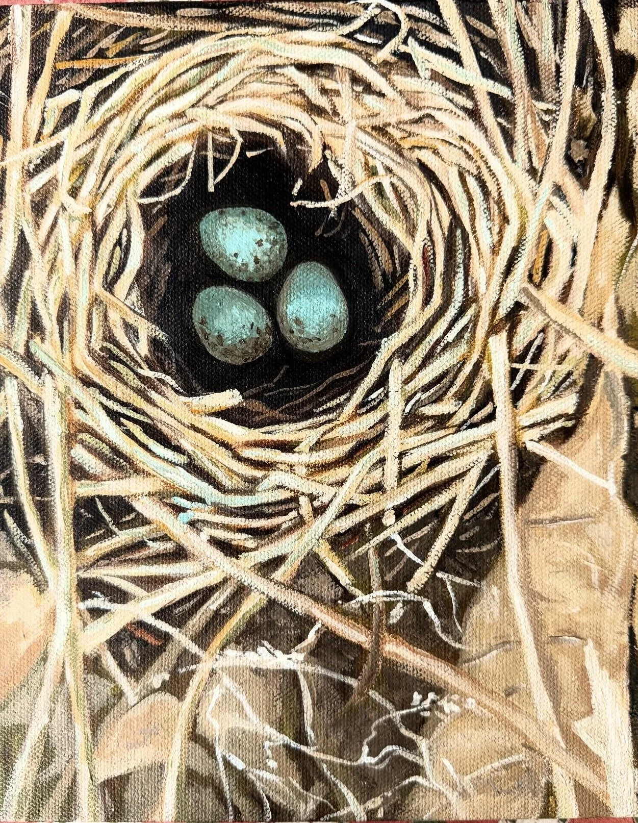 8" x 10" acrylic on canvas, in private collection