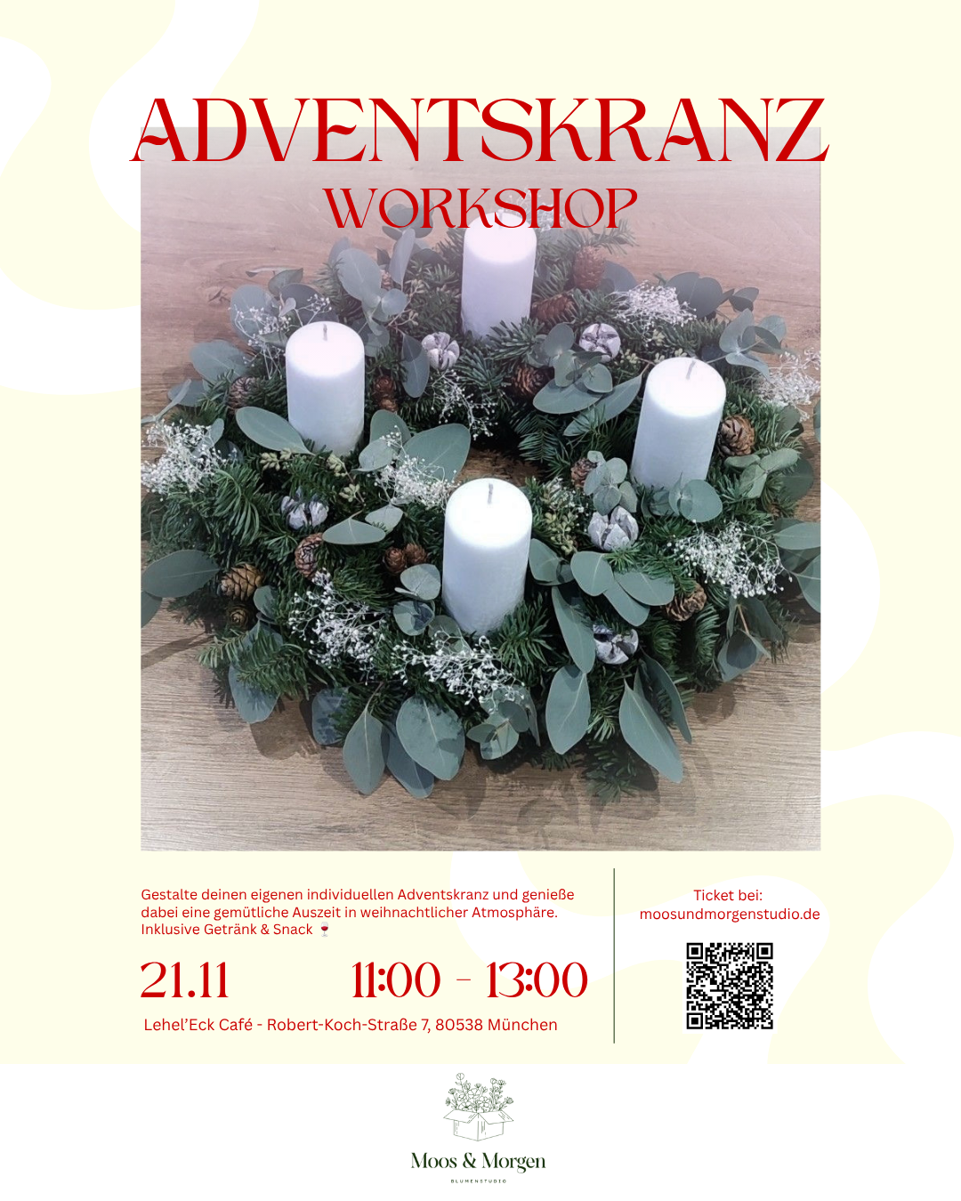 21.11 - Adventskranz Workshop München