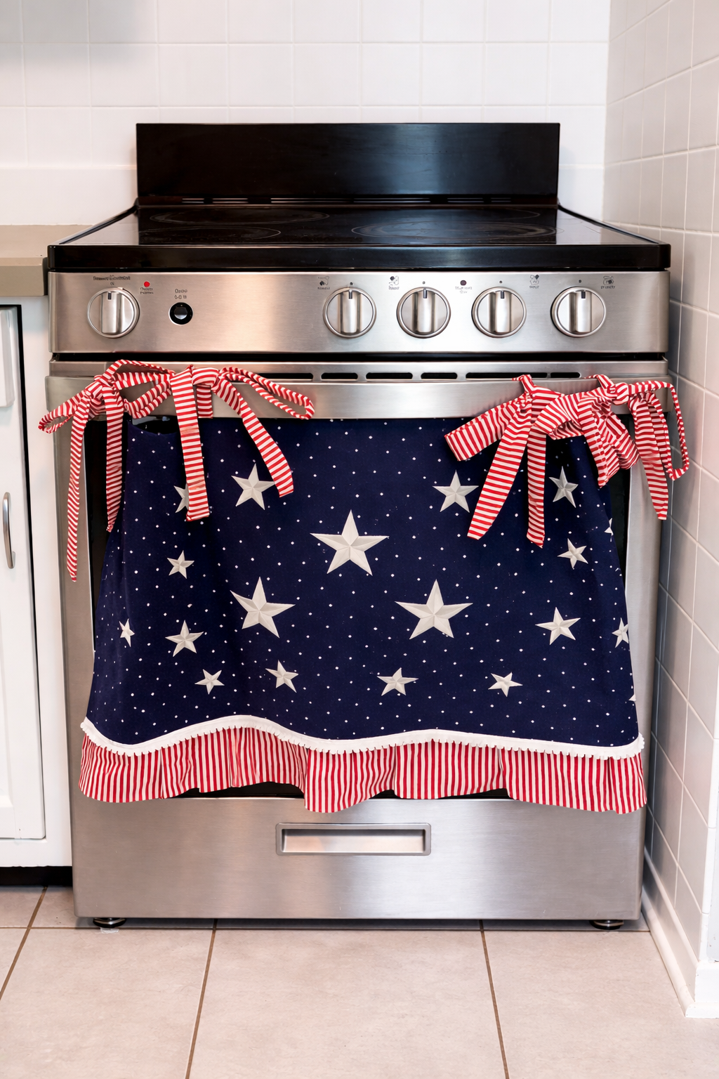 4th of July Oven Curtain