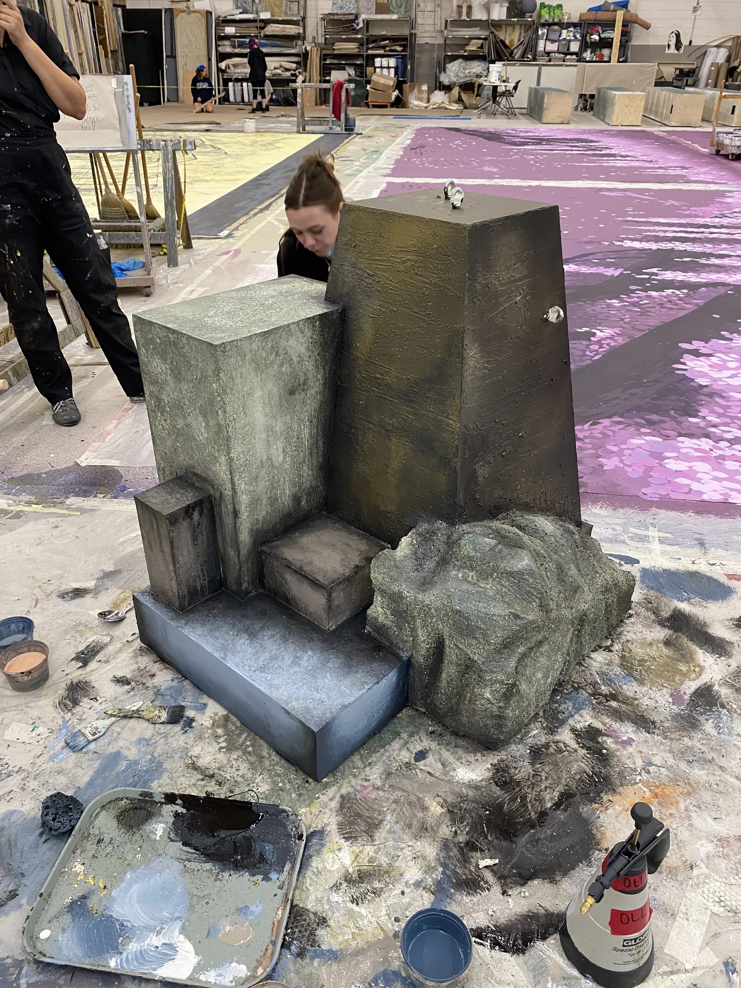 Distressing and texture on rolling units